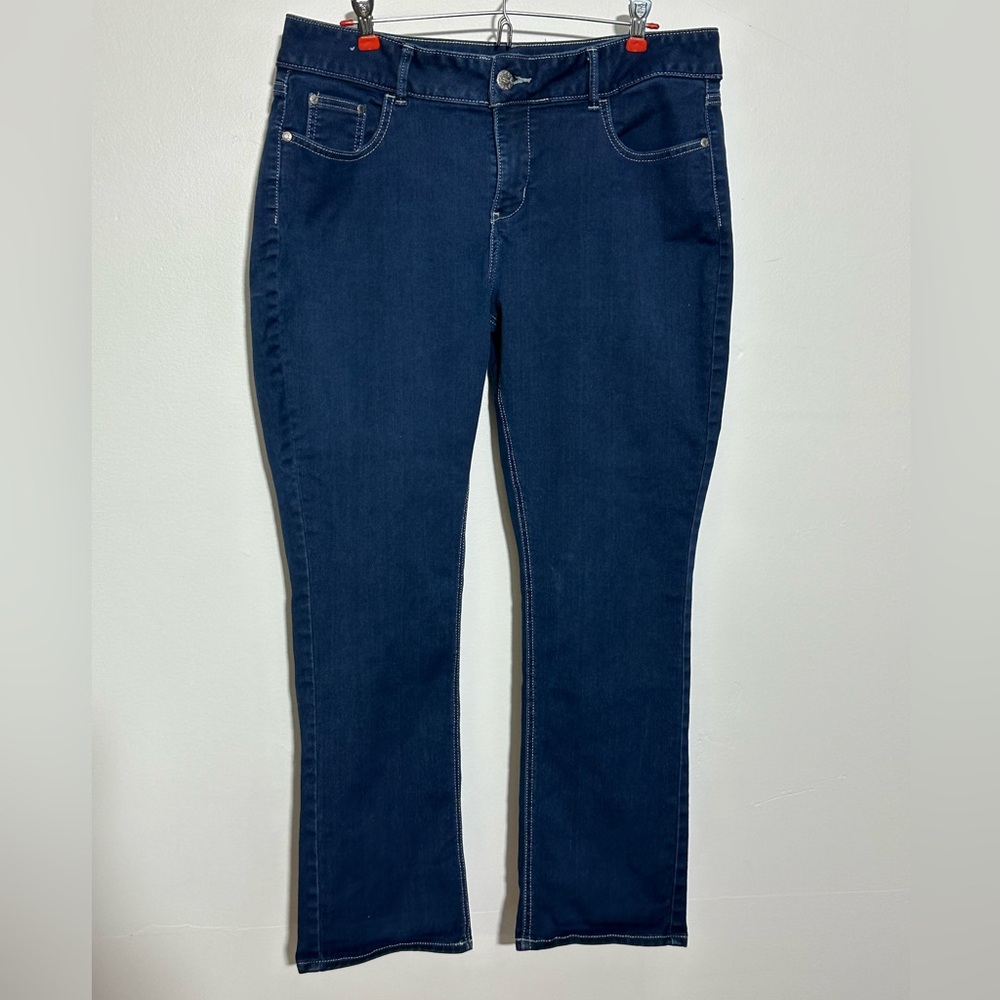 Riders By Lee Women’s 18P Mid Rise Skinny‎ Jeans Dark Wash | SKU 0603